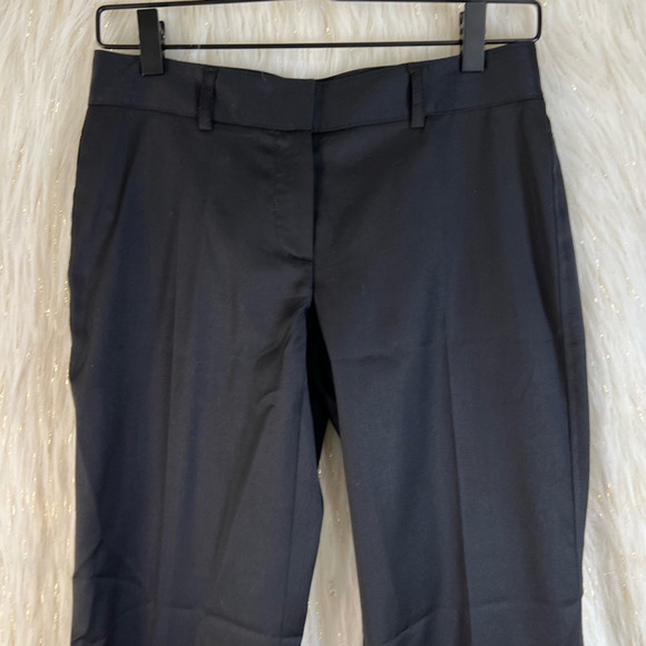 Theory Womens Dress Career Pants Black Mid Rise Stretch Pockets Wool Blend USA 0 - Picture 2 of 9